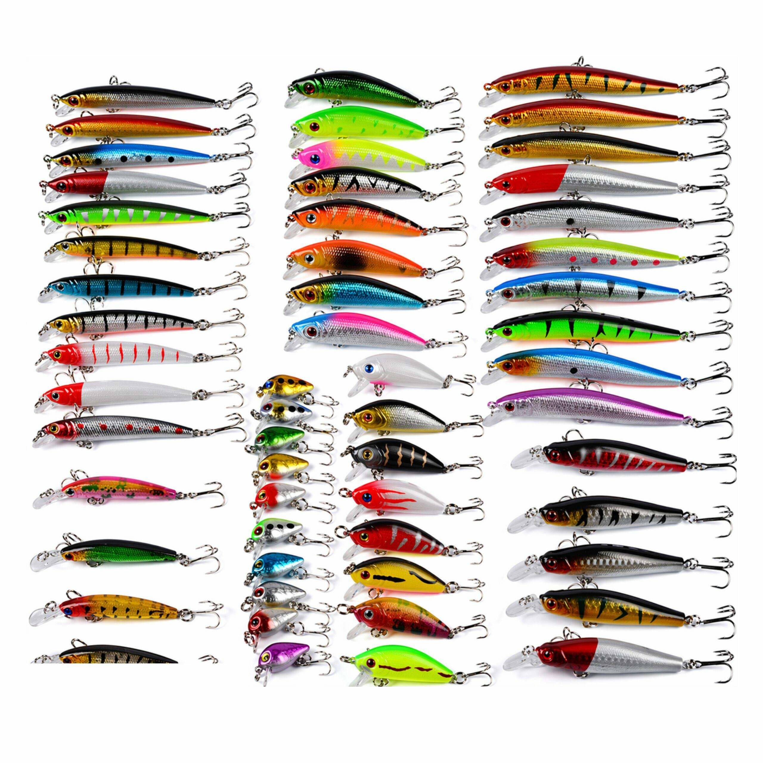 Wobbler Fishing Lures Set 56 Pieces