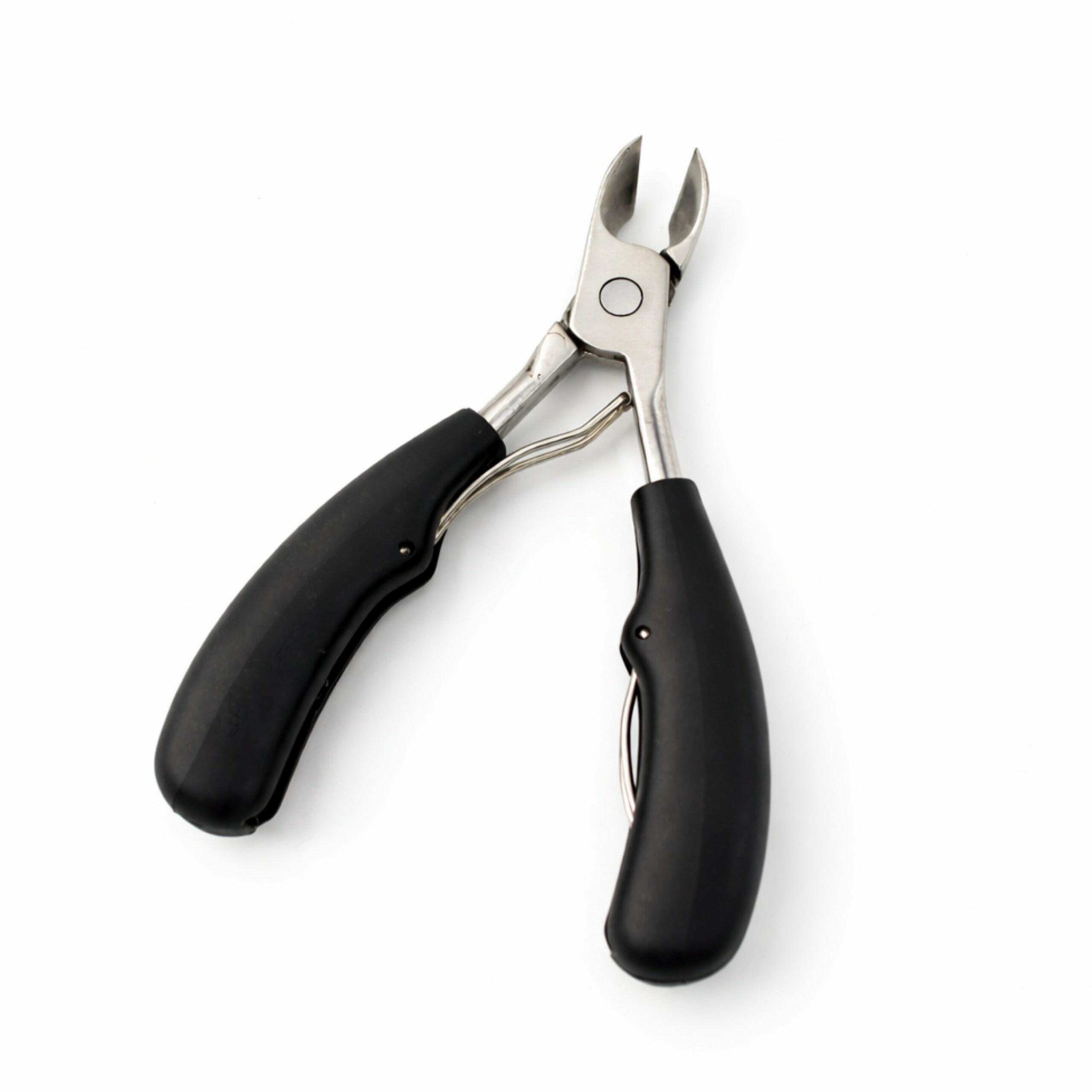 Izturīgas nagu knaibles biezajiem kāju nagiem 12 cm, melnas