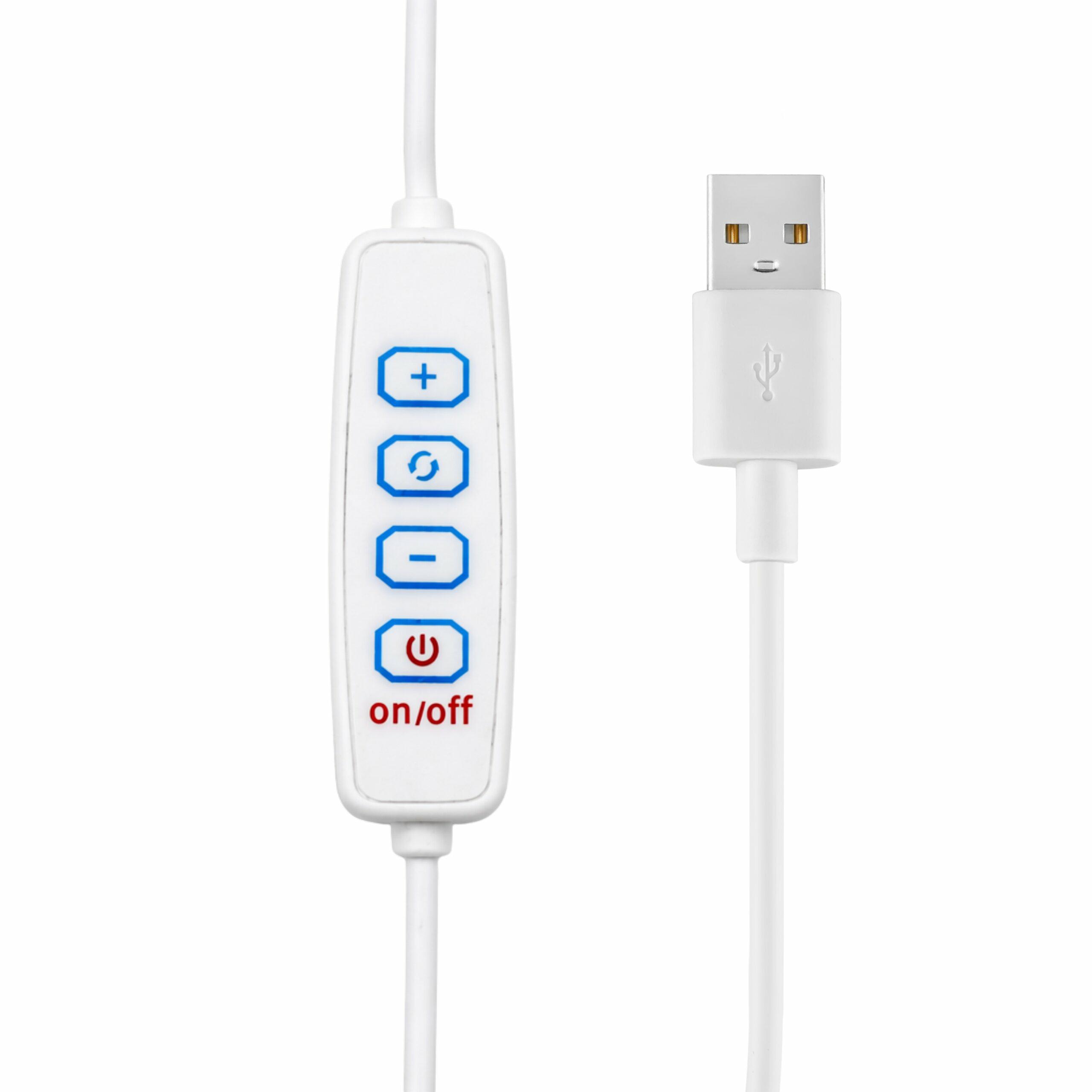 Косметическая LED лампа 39см 20Вт, розовая
