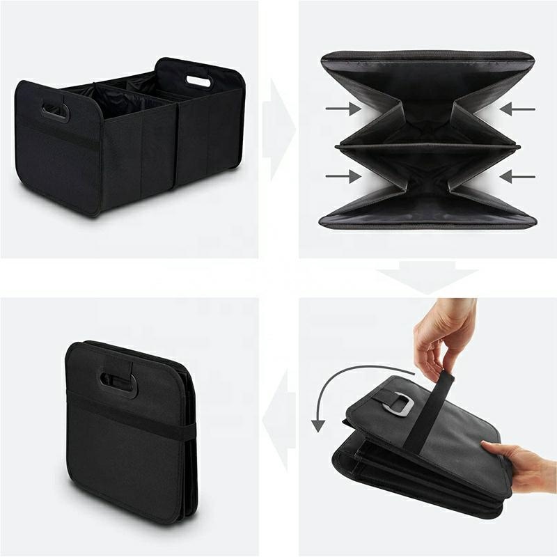Car Trunk Organizer with Compartments, 47x33x23 cm