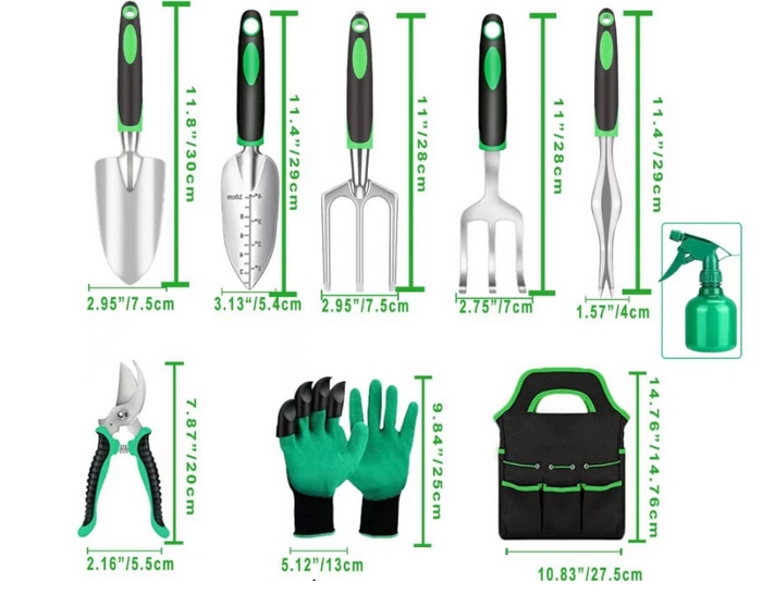 Garden Tools Set with Bag