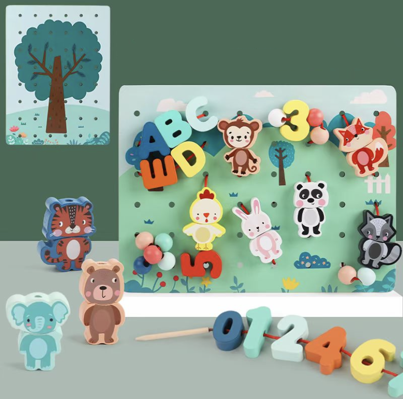 Bakalu Wooden Blocks Numbers Tree Jhtoy-988