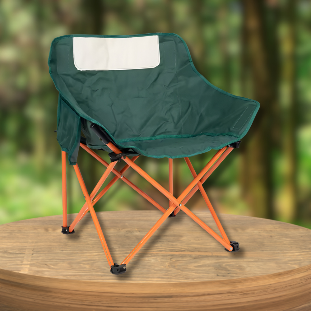 Складной стул Angler\'s Chair туристический кемпинг прочный со спинкой...