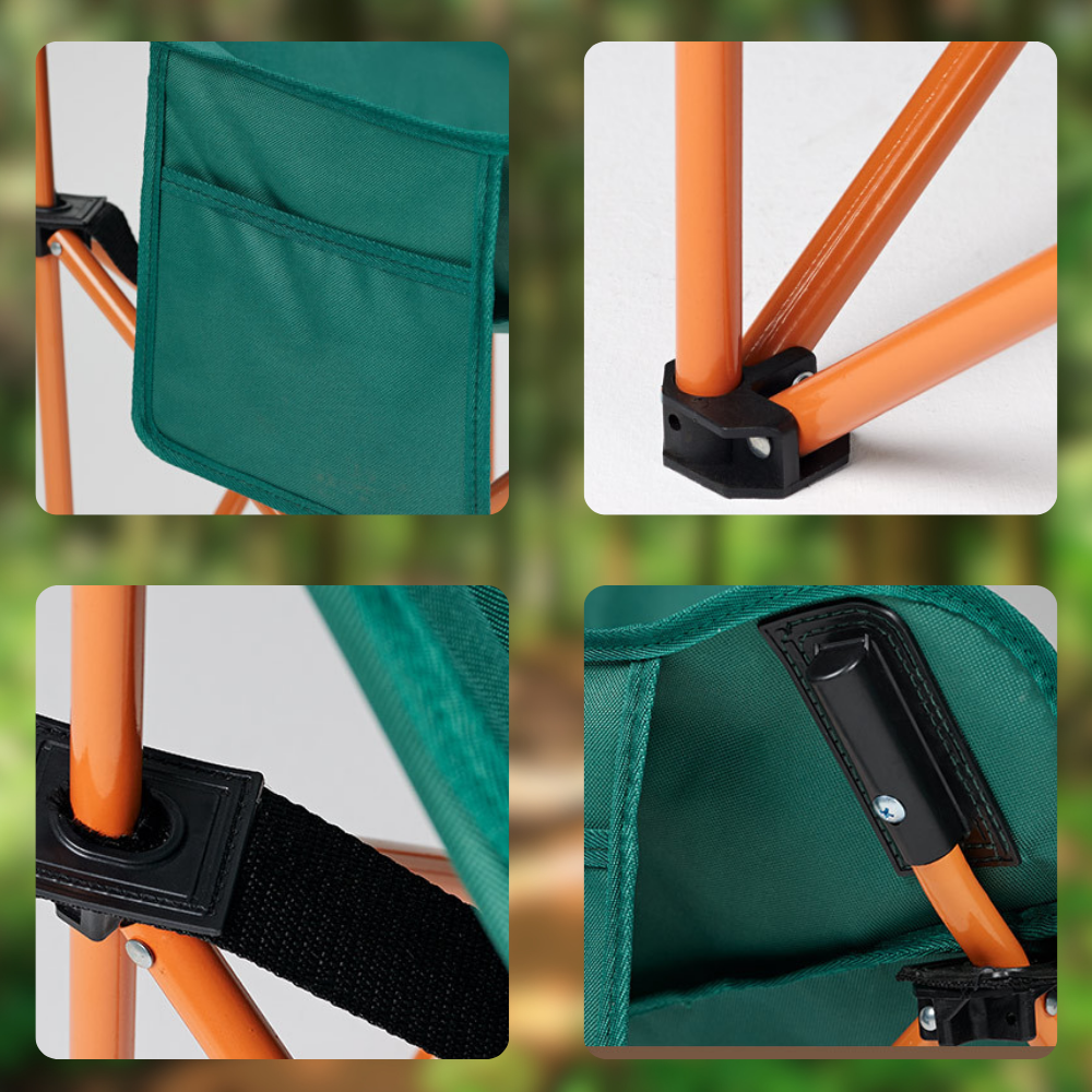 Складной стул Angler\'s Chair туристический кемпинг прочный со спинкой...