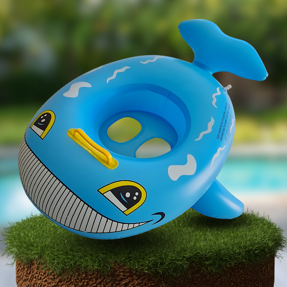 Piepūšamais bērnu peldēšanas ritenis ar sēdekli, Valis | Baby Swimming Wheel