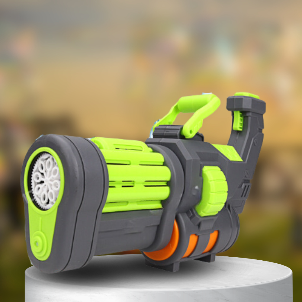 Bakalu 2in1 Electric Bubble and Water Gun, Green/Grey