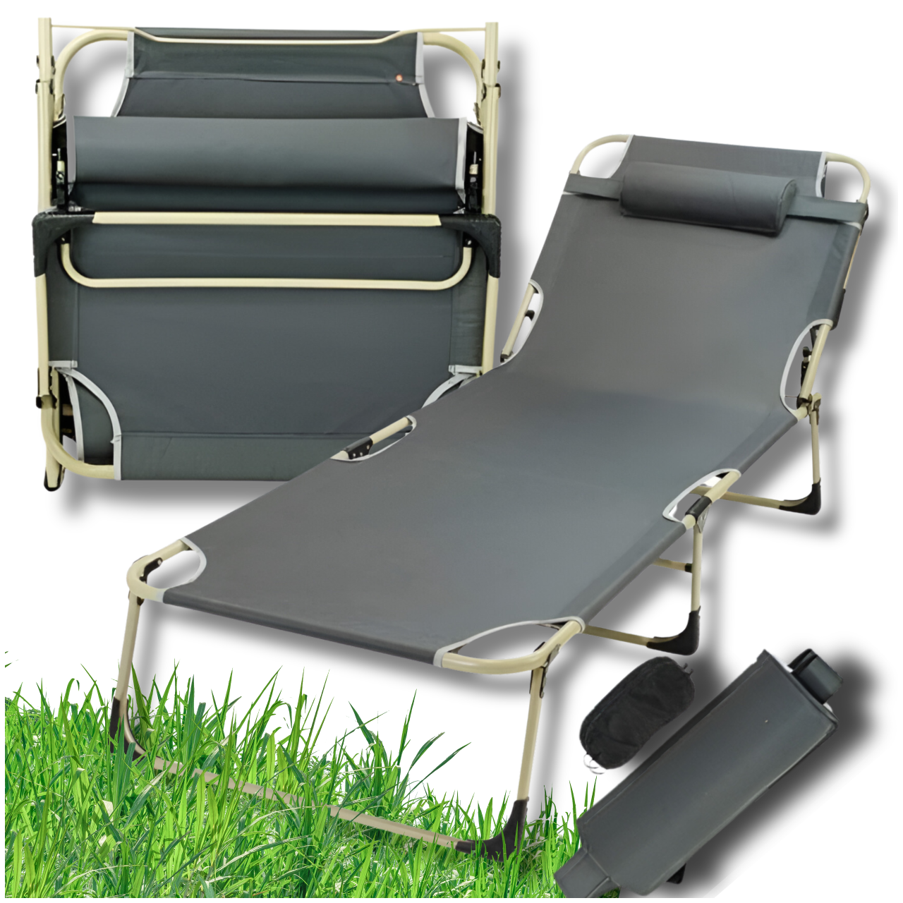 Bakalu KZ1143 Folding Garden and Beach Sun Lounger