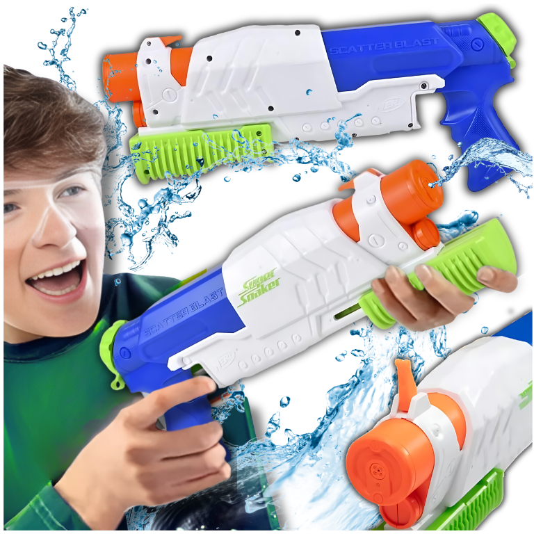 Nerf ūdens lielgabals Super Soaker Scatter Blast blasteris