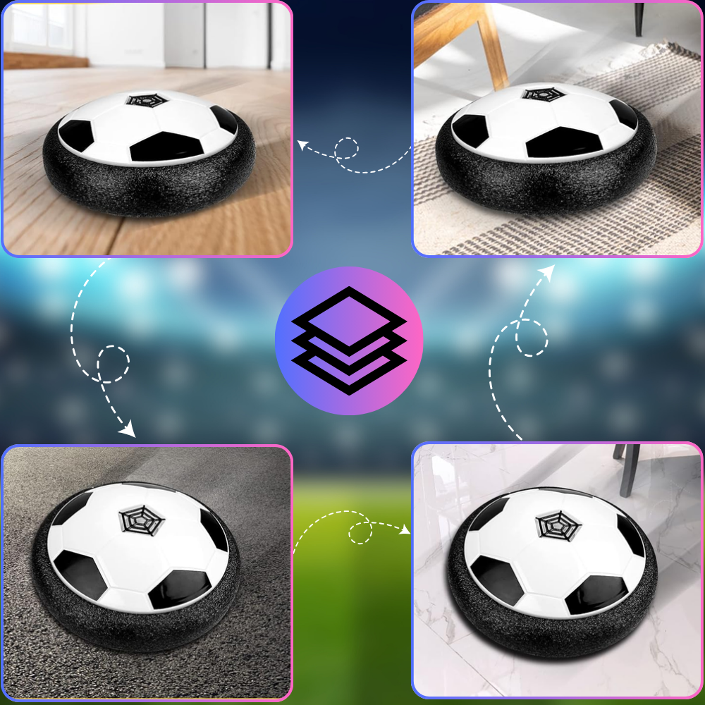 Летающий футбольный мяч Аэромяч Hoverball с LED подсветкой