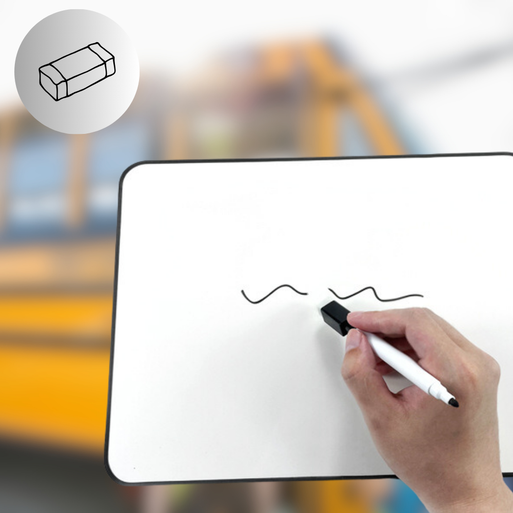 Magnetic Dry Erase Markers with Eraser Caps, 4 Pack (2)