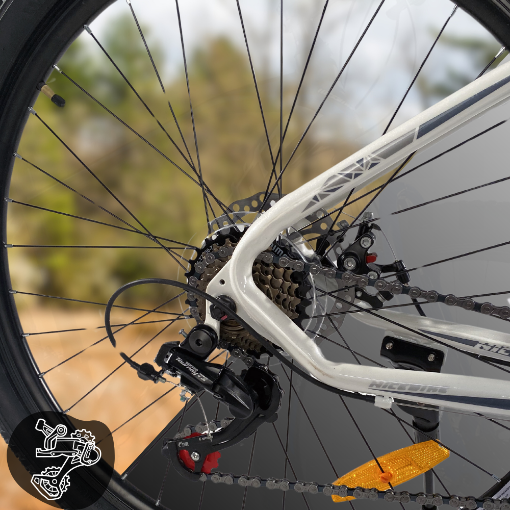 Nicebike X860 26\" Mountain Bike, 16\" Frame, 21-Speed Shimano, Disc Brakes
