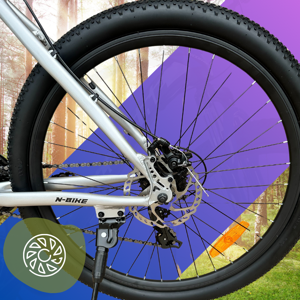 Bakalu TOXIC SILVER MTB 26 Mountain Bike, Silver