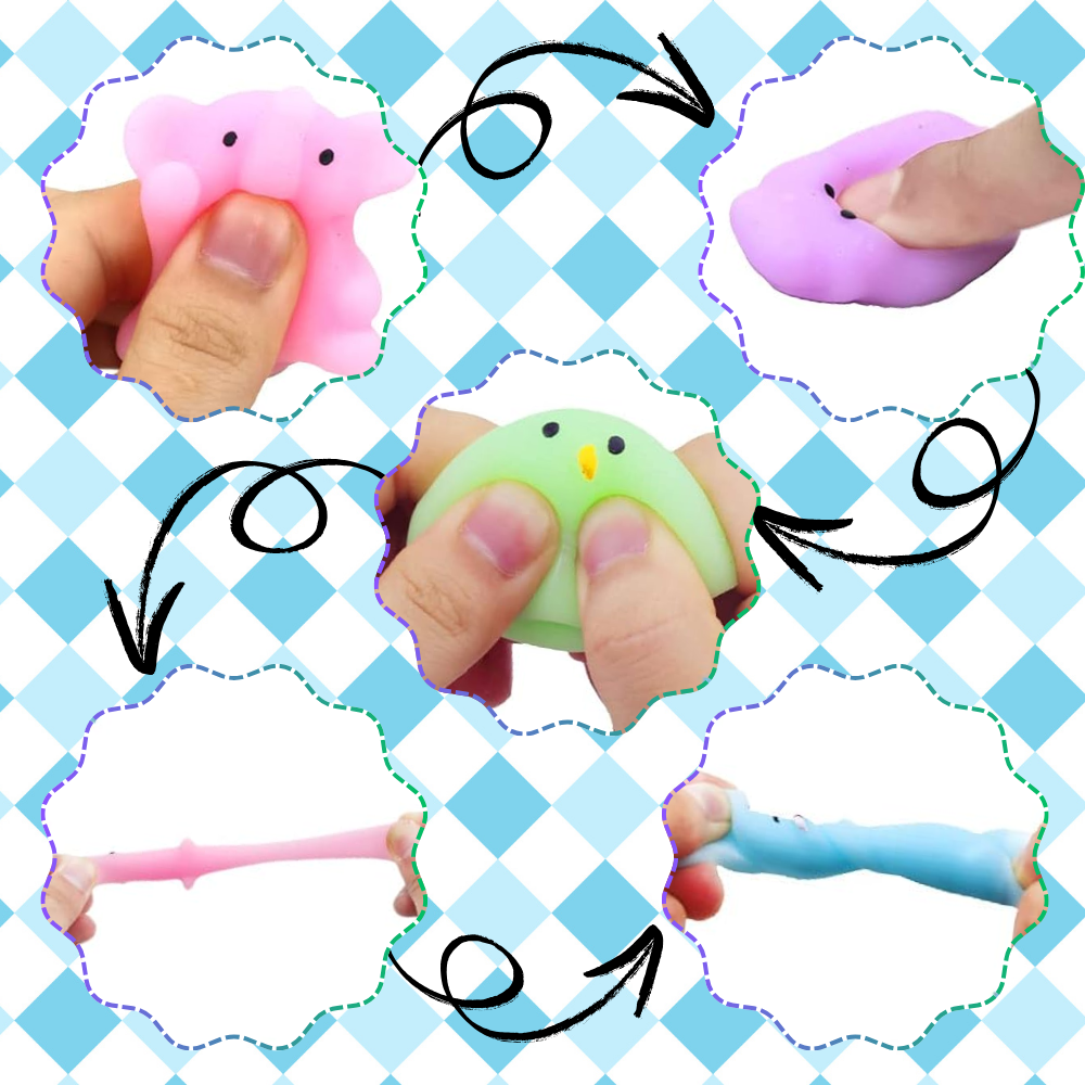 Набор антистресс игрушек Bakalu Mochi Squishy, 12 шт.