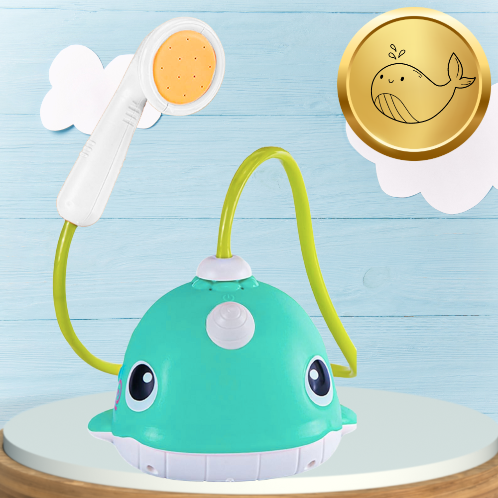 Bakalu Educational Whale Bath Toy with Shower Head