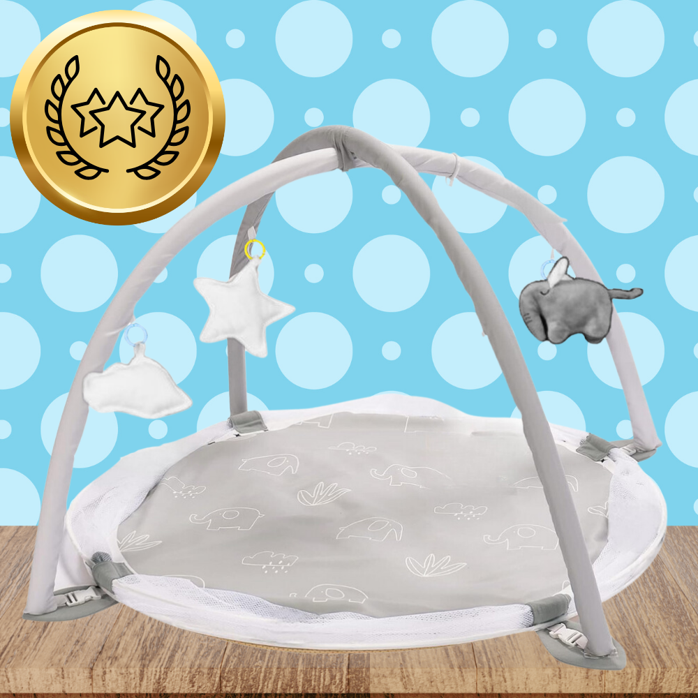 Bakalu 4-in-1 Interactive Baby Educational Play Mat Elephant