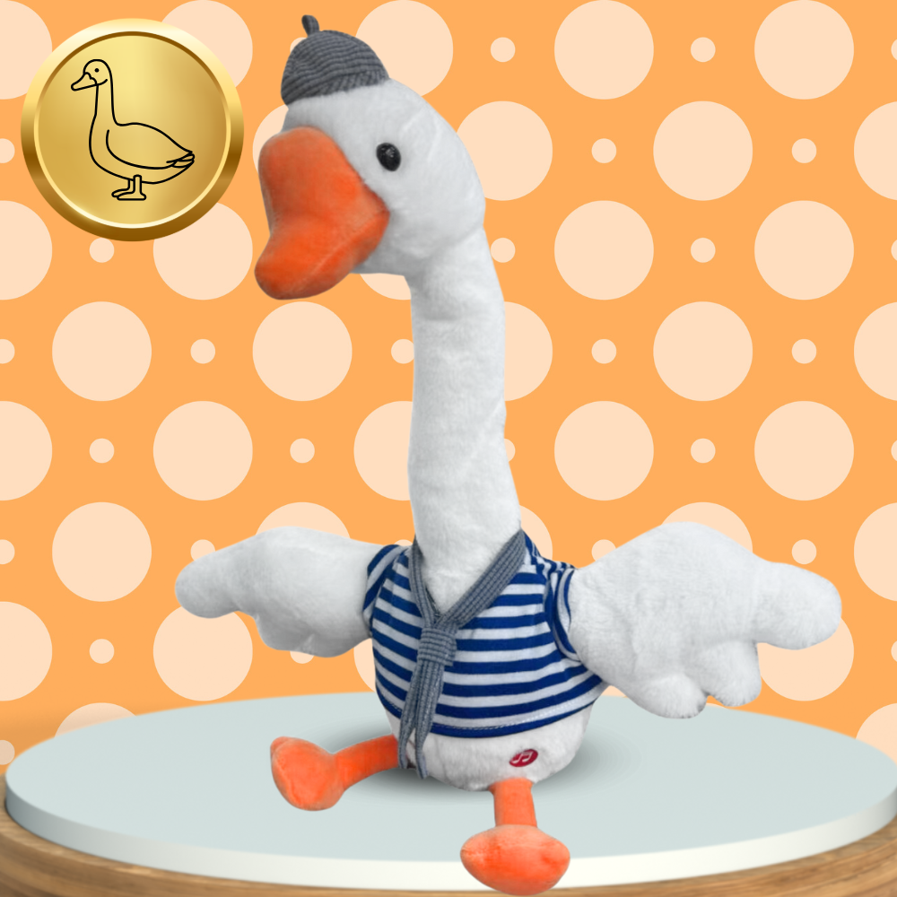 Interaktīvā runājošā pļāpājoša zoss, plīša rotaļlieta | Interactive Talking Goose Plush Toy