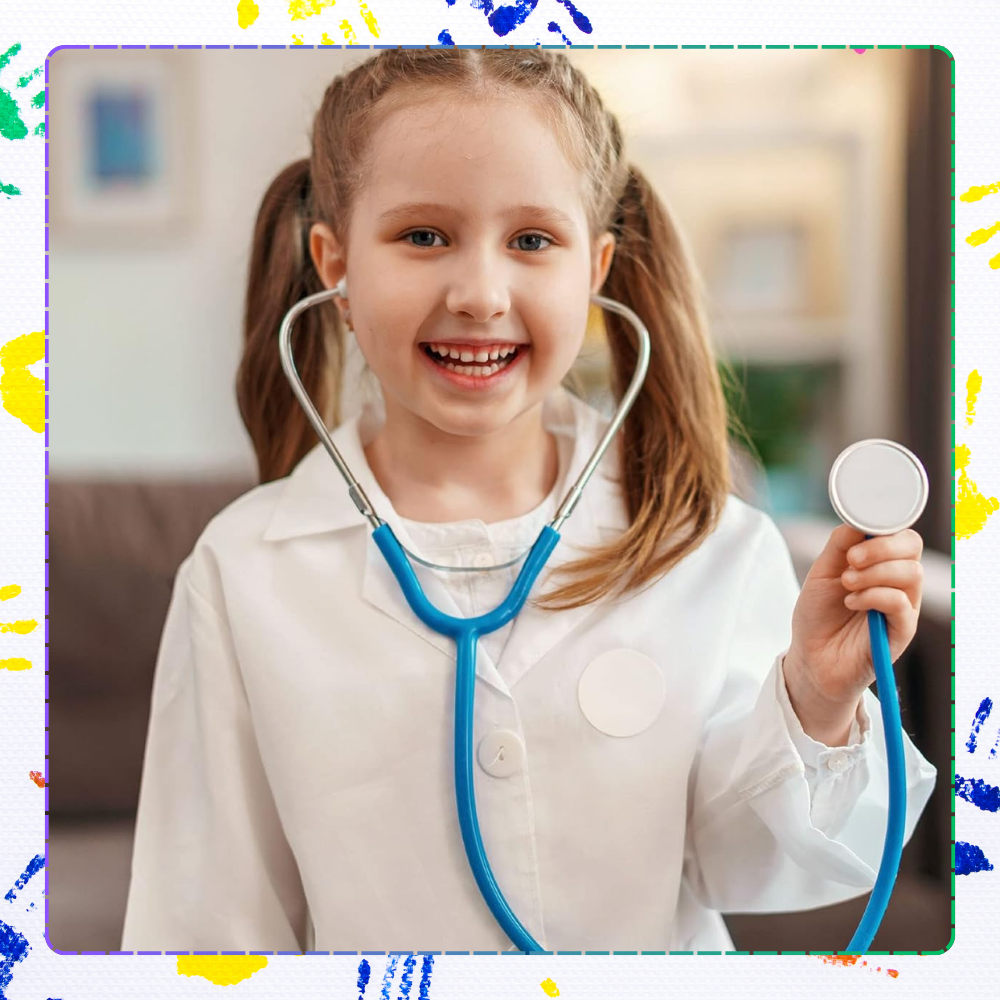 Wooden Toy Doctor Set with Stethoscope