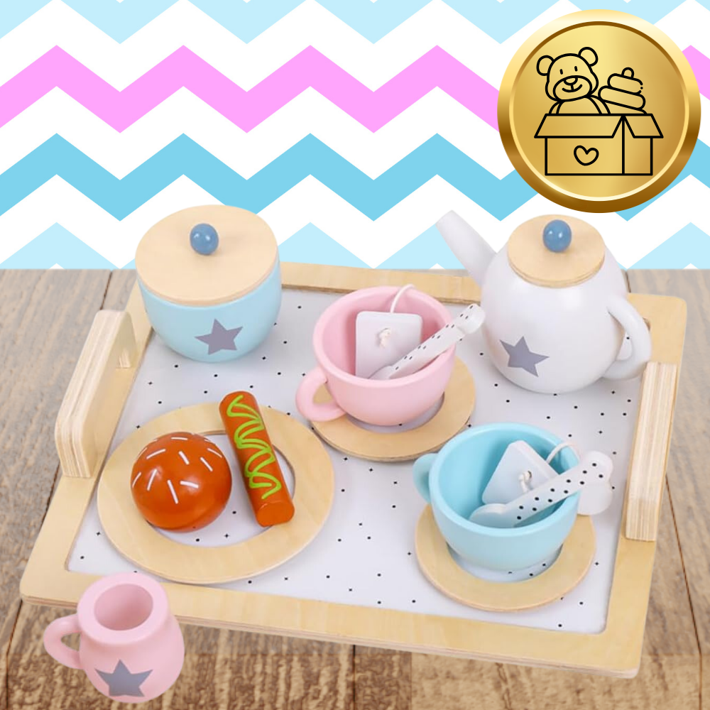 Bakalu Wooden Tea and Coffee Set for Children