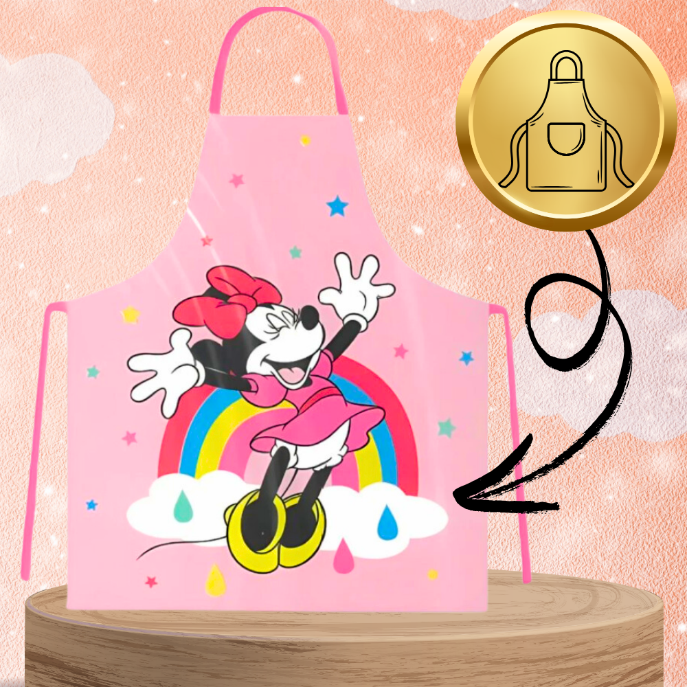 Bērnu aizsargājošs virtuves priekšauts Minnie Mouse