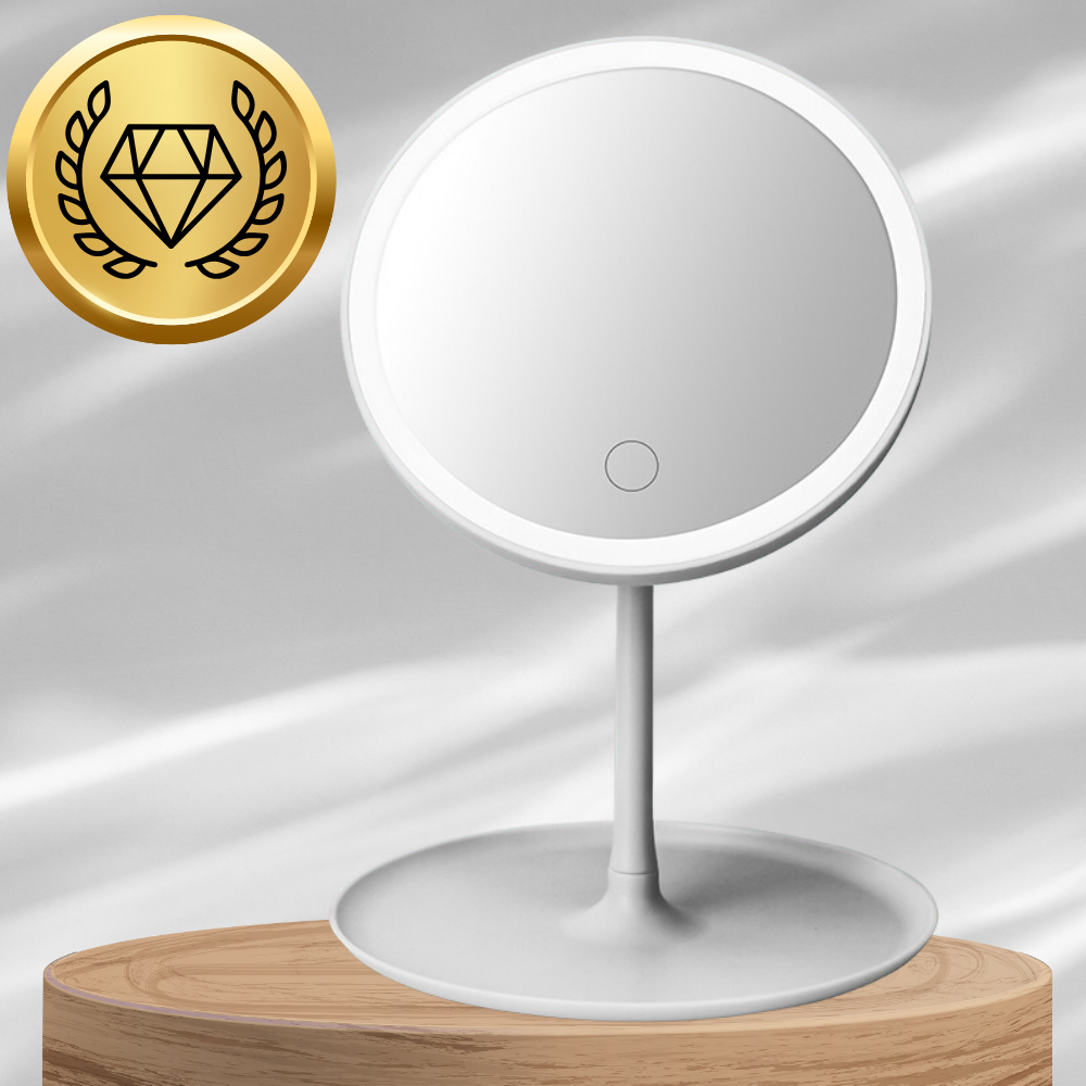 Bakalu SN55113 Round LED Cosmetic Makeup Mirror, White