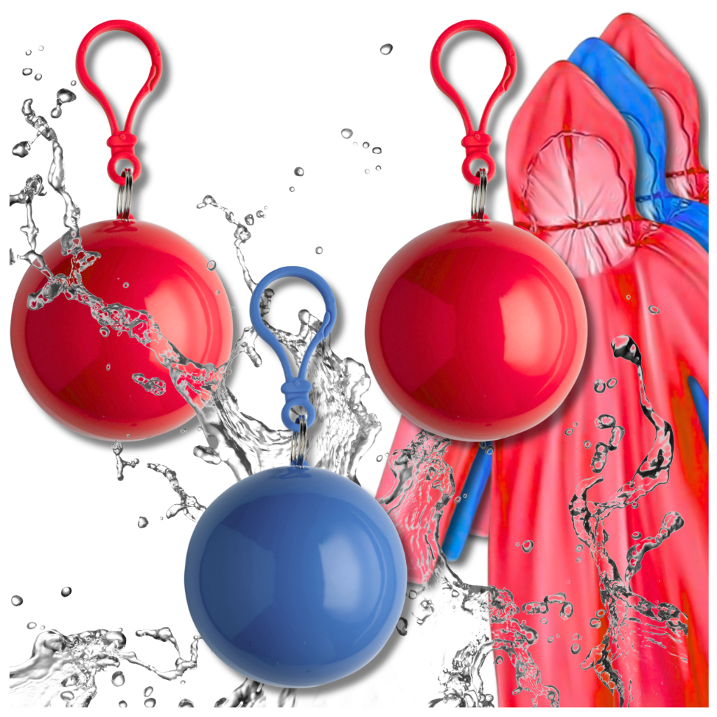 Дождевик в шаре с крючком Набор из 3 штук