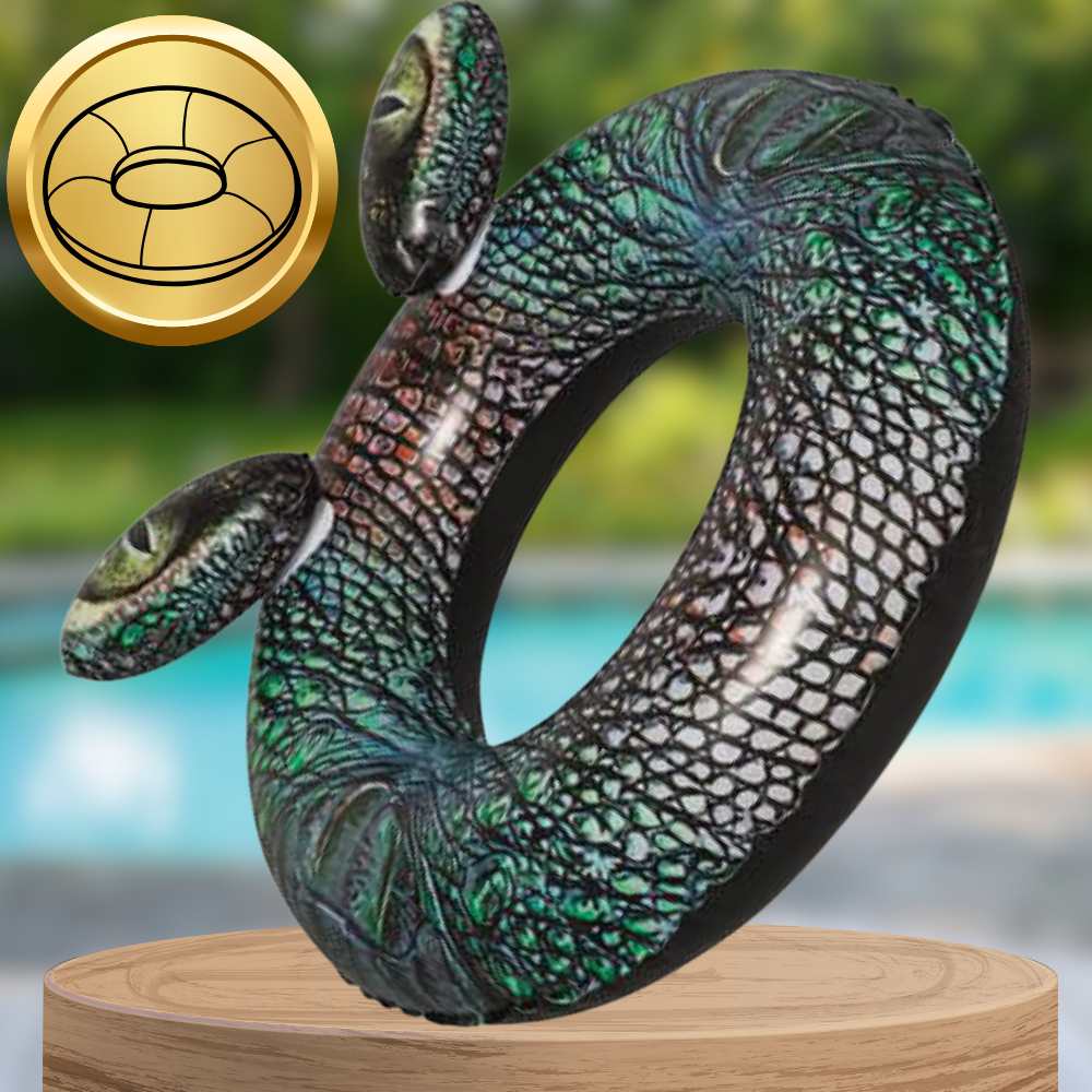 Bestway Inflatable Crocodile Swim Ring, 91 cm