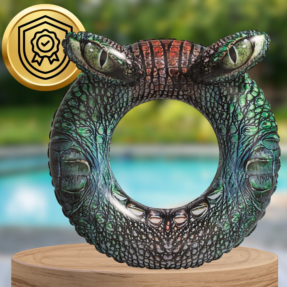 Bestway Inflatable Crocodile Swim Ring, 91 cm