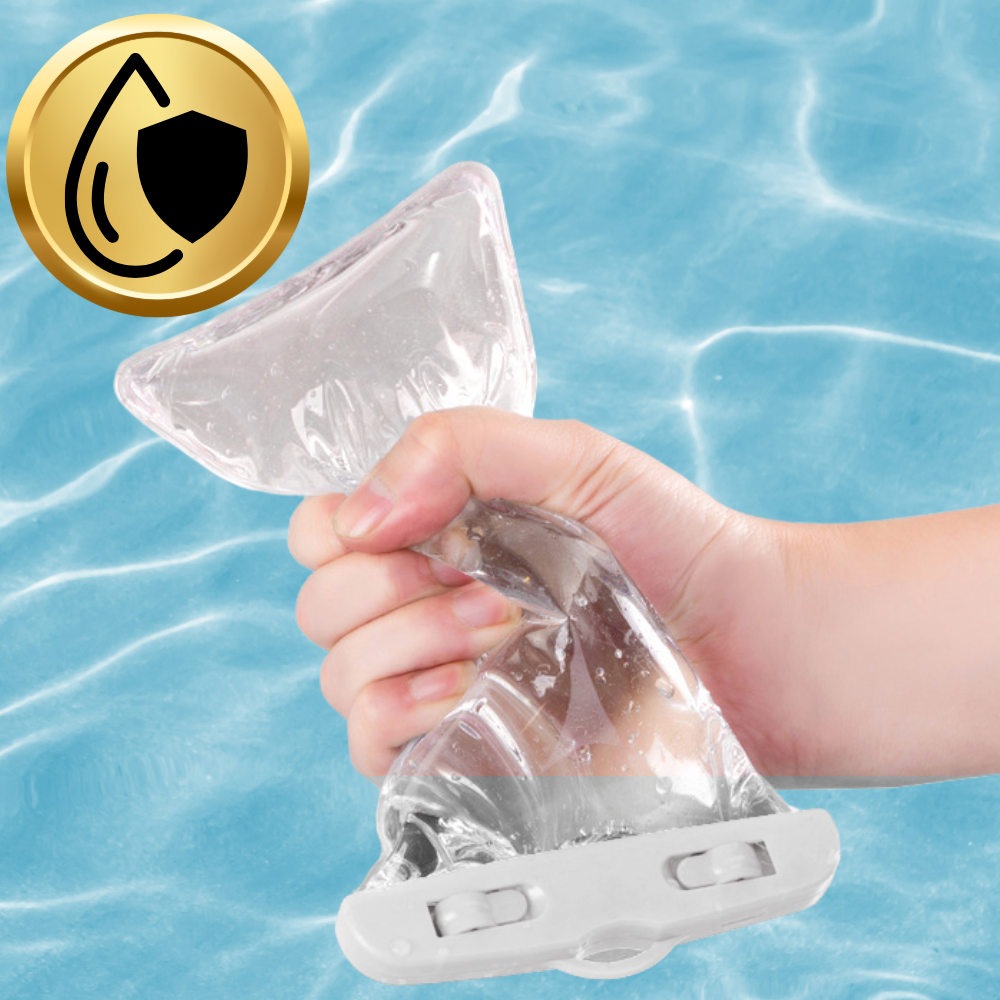 Bakalu Universal Waterproof Phone Case up to 6.85\", White