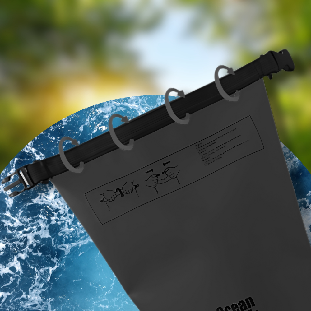 Bakalu Waterproof Dry Bag 20L, Black