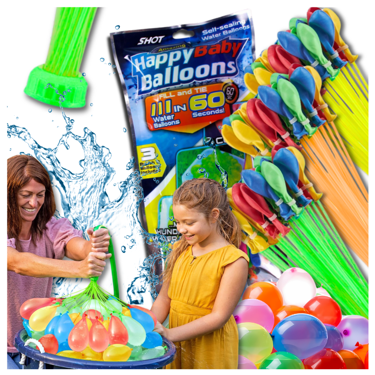 Bakalu Water Balloons 111 Pcs Set, Multi-color