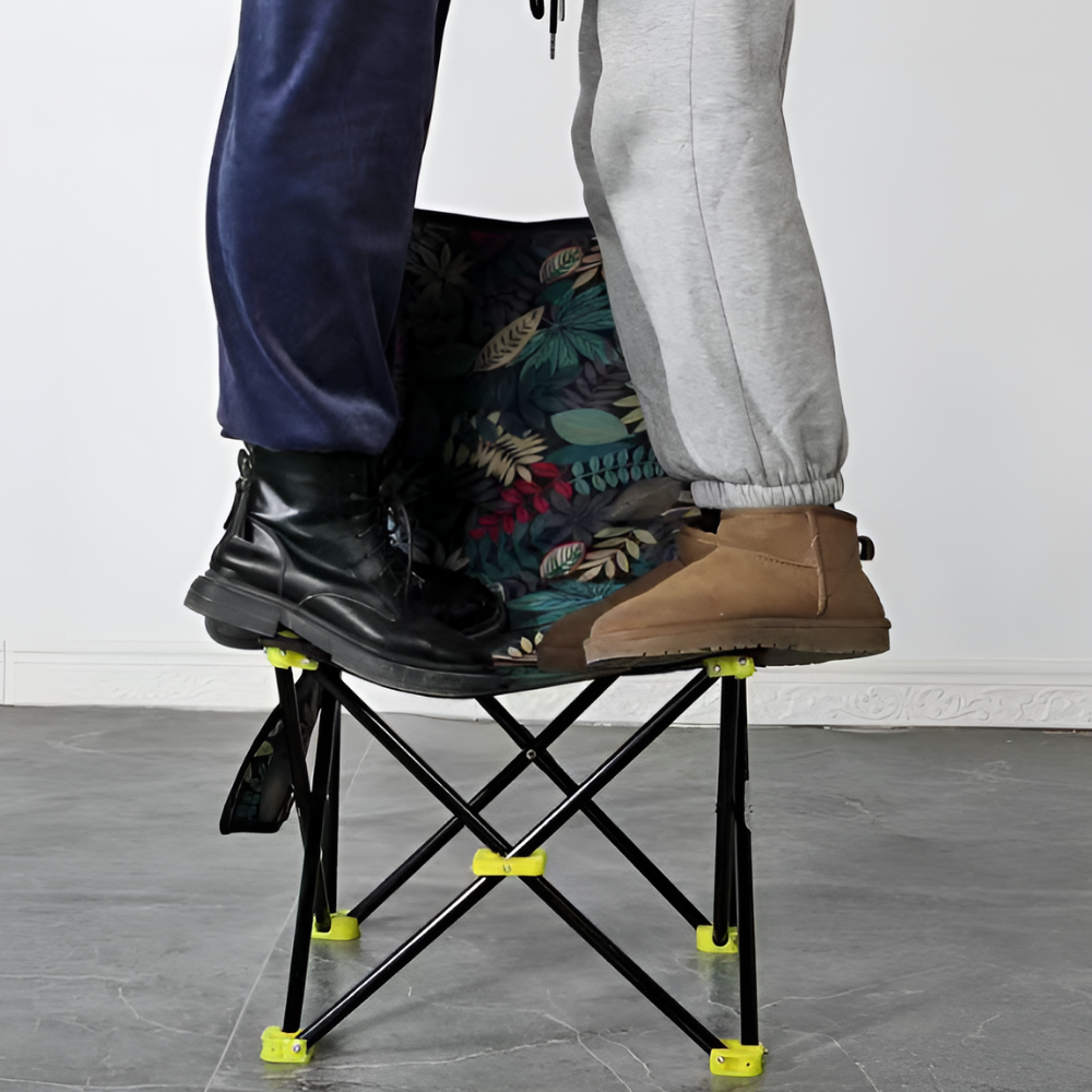 Folding Camping Chair with Backrest and Pocket IDI-102