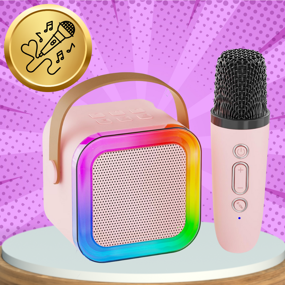 Wireless Bluetooth Karaoke Speaker with Microphone and RGB