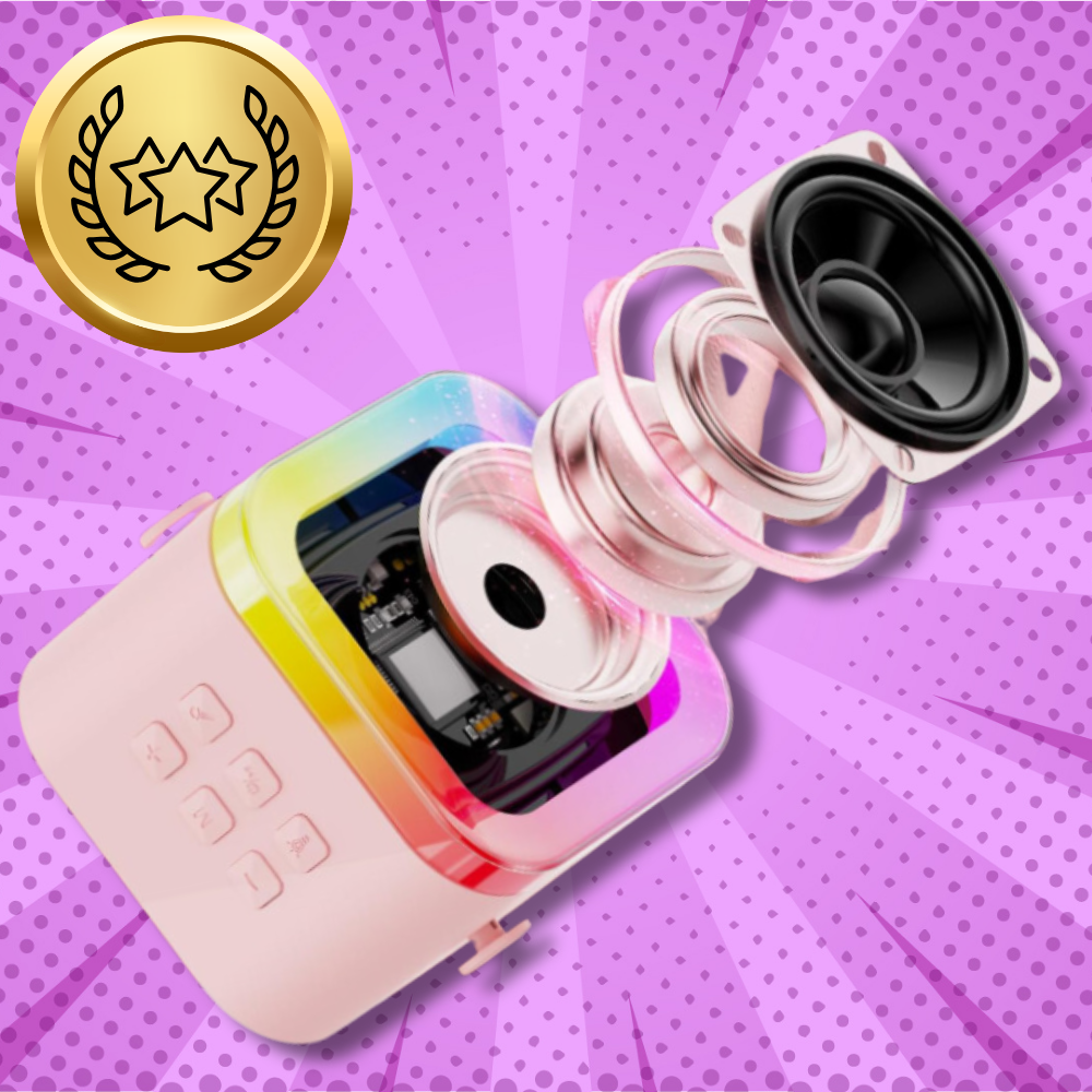 Wireless Bluetooth Karaoke Speaker with Microphone and RGB