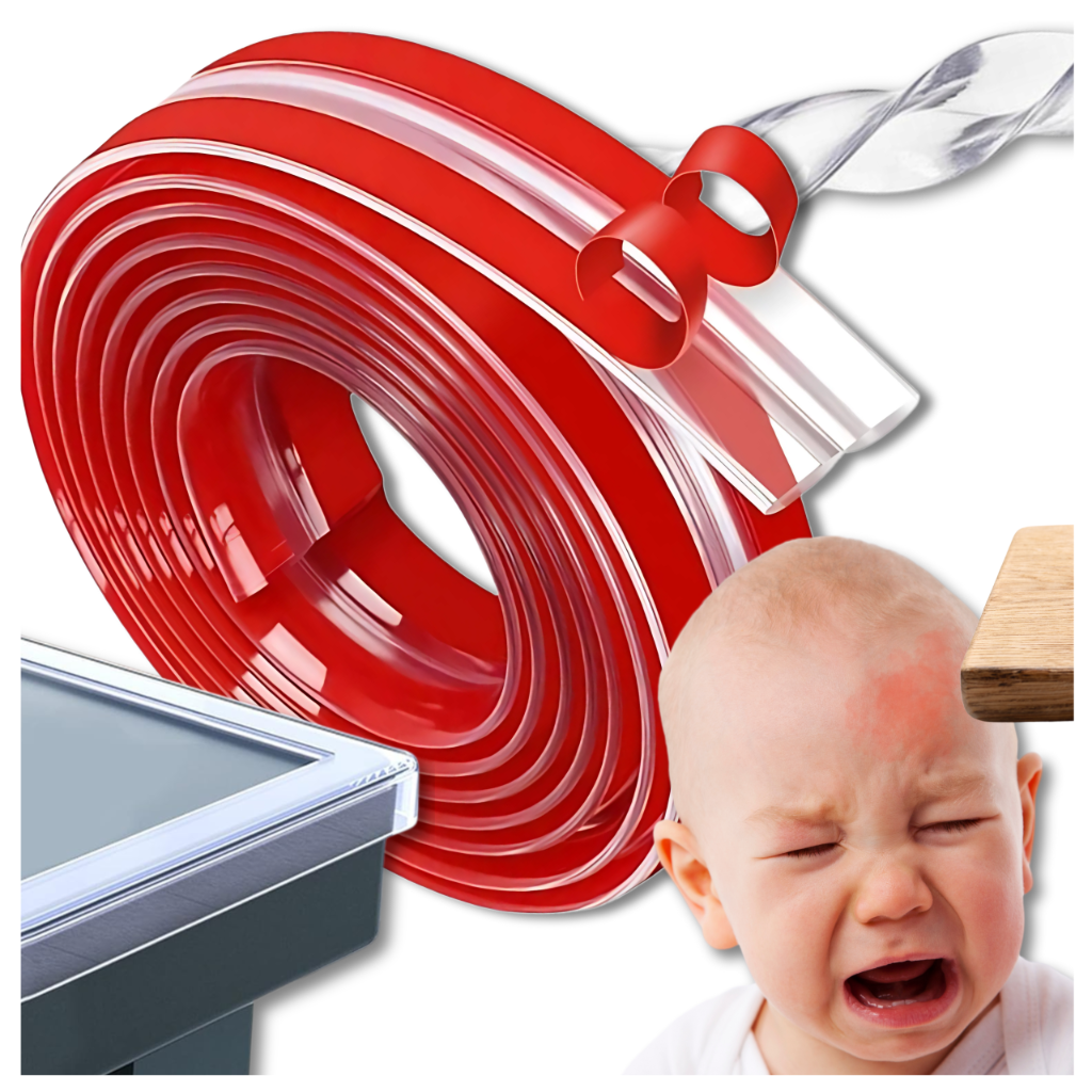 Прозрачная защитная лента на углы и края мебели Nicekids, 5 м