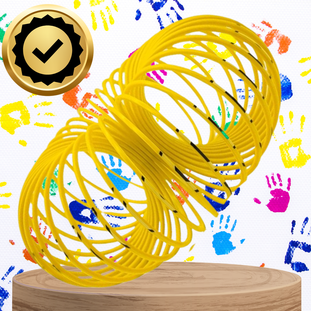 Bakalu Magic Springs Emoji Toy Spring, Yellow