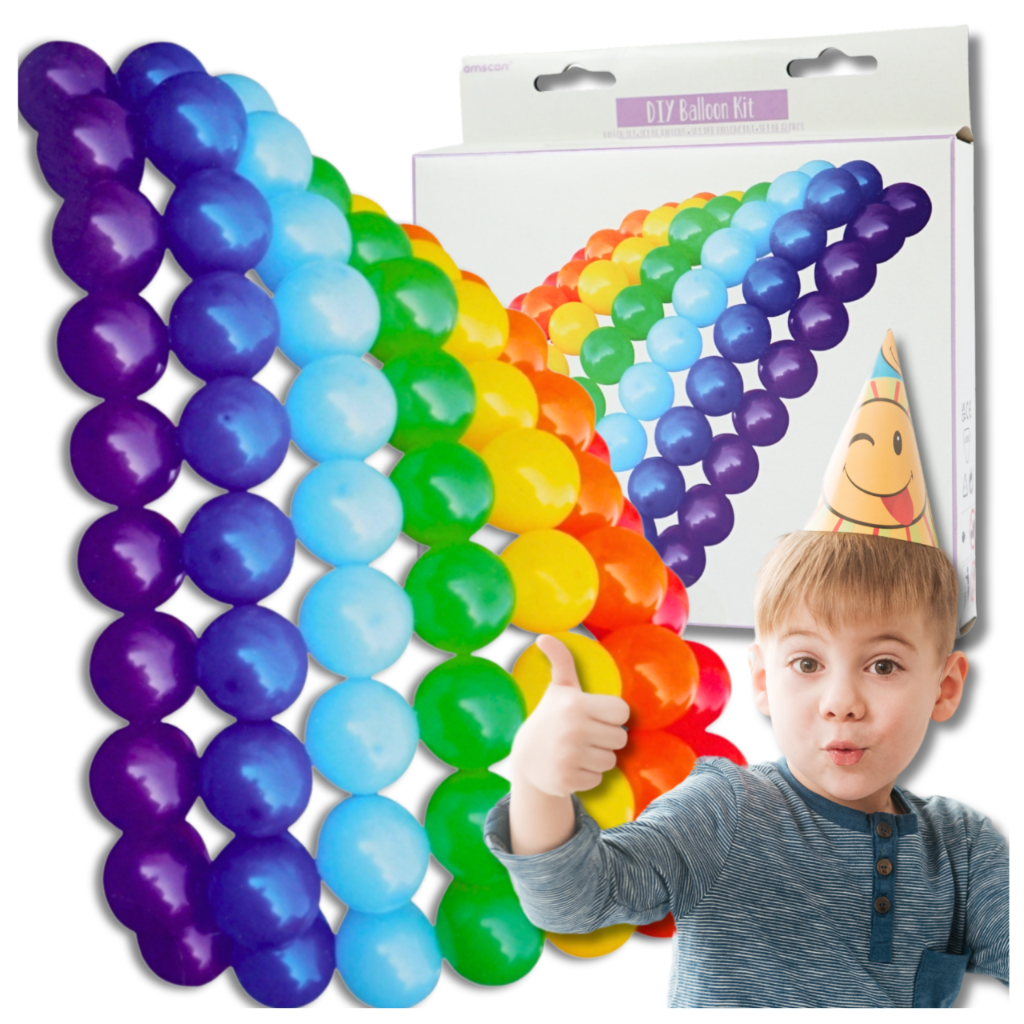 Bakalu Rainbow Latex Balloon Set, 77 Pcs