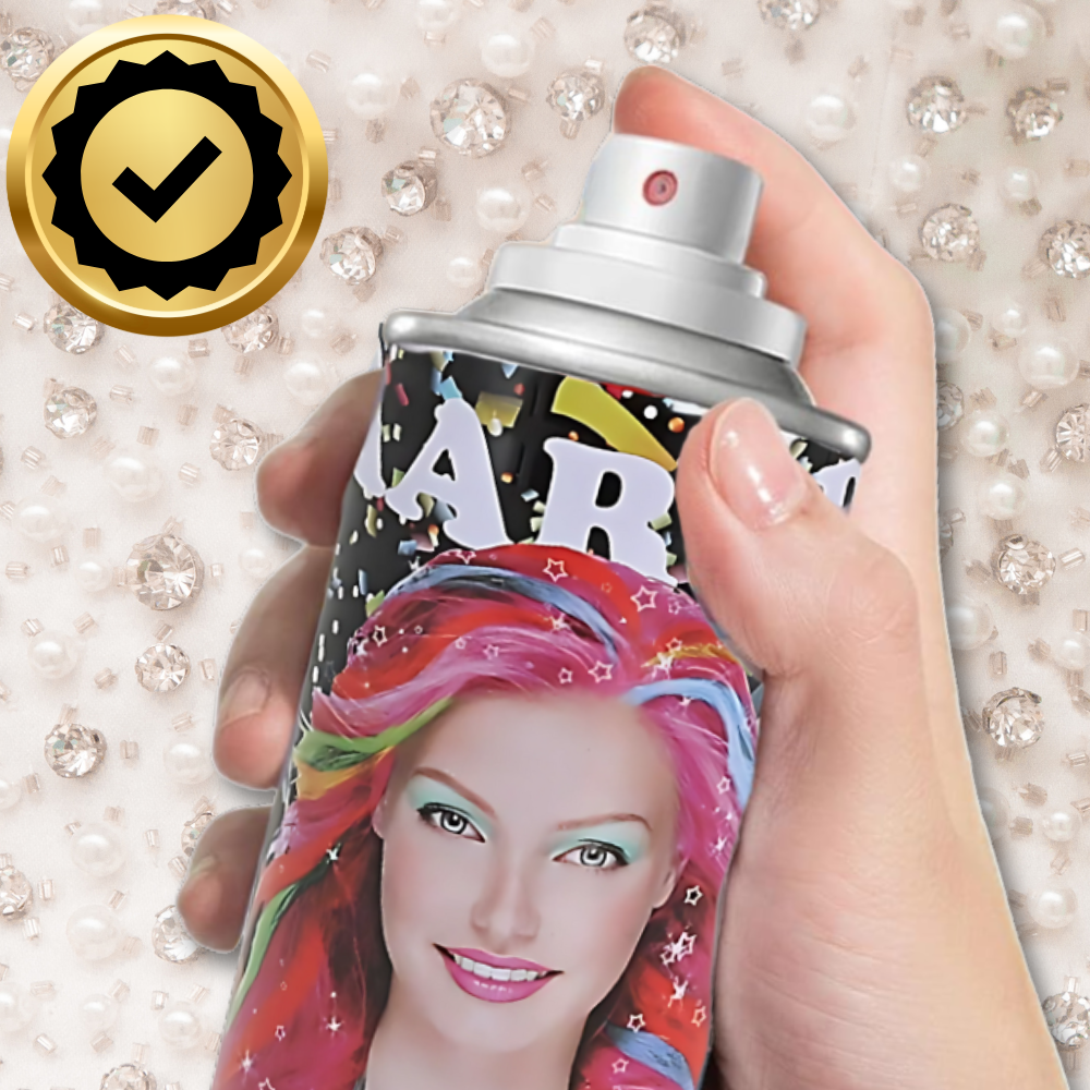 Bakalu Glitter Hair Color Spray, Black, 250 ml