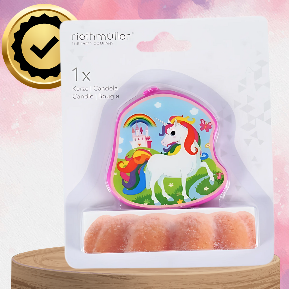 Bakalu Unicorn Birthday Candle Cake Decoration
