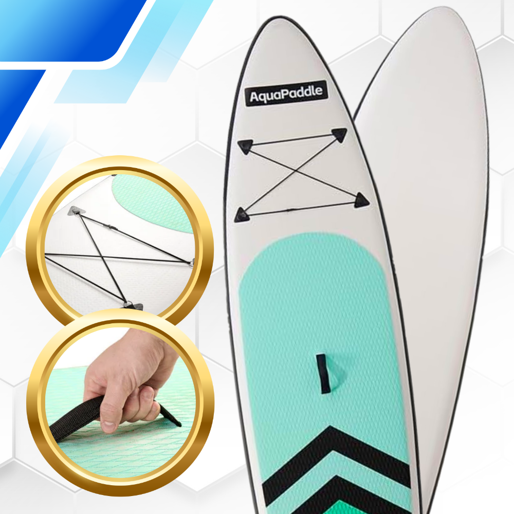 Надувная SUP доска AquaPaddle 320 см комплект с веслом и насосом 180 кг