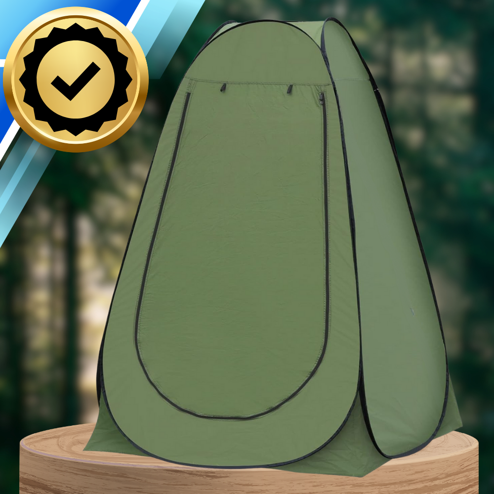 Pop Up Privacy Tent for Camping Shower Toilet & Changing Room 190x120cm, Green
