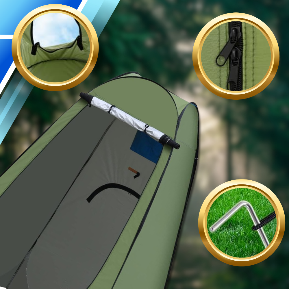Pop Up Privacy Tent for Camping Shower Toilet & Changing Room 190x120cm, Green