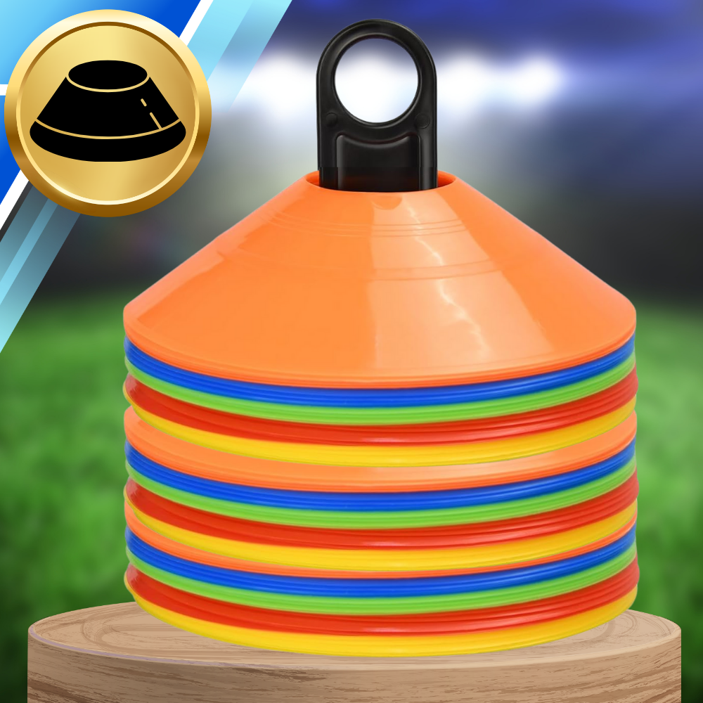 Training Cones for Football, 50 Pcs, Flexible