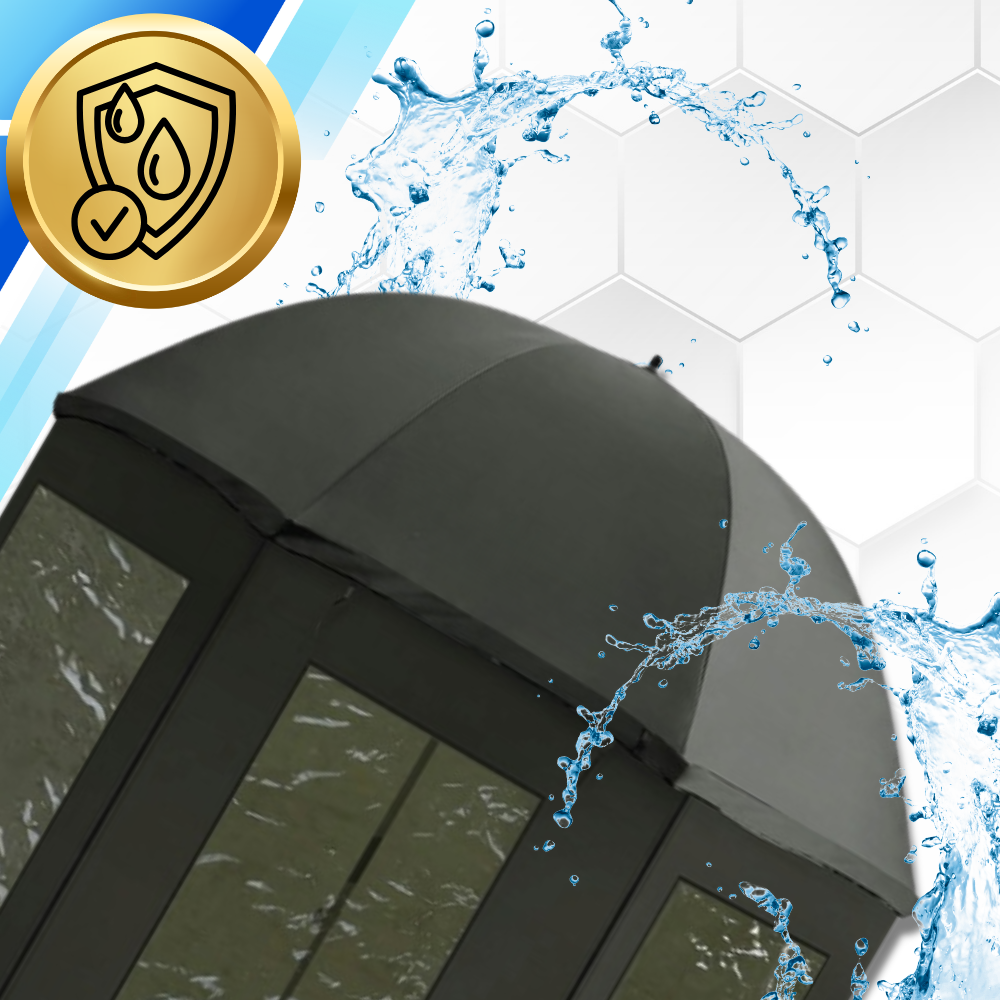 Waterproof Fishing Umbrella Shelter with Side Panels 240 cm
