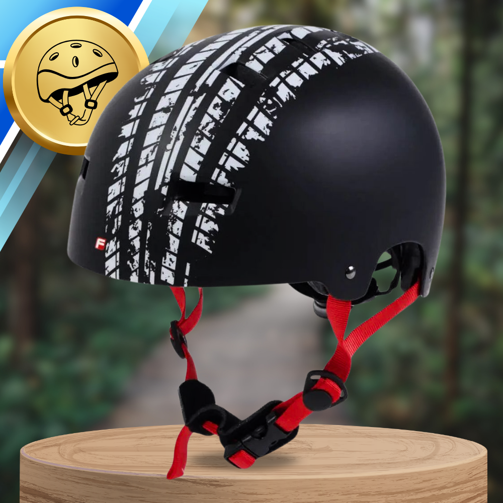 Fischer BMX Track Protective Helmet L/XL (58-61 cm), Black