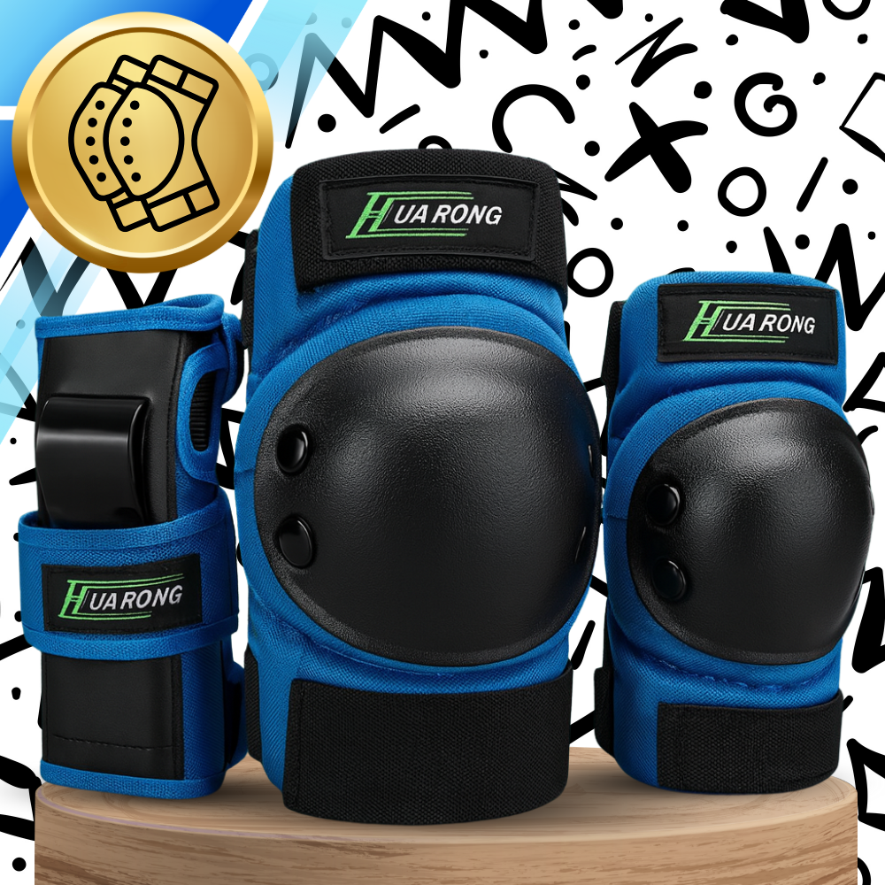 Kids Protective Gear Set for Skating and Biking 6 Pcs XS, Blue