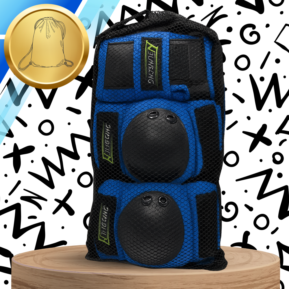 Kids Protective Gear Set for Skating and Biking 6 Pcs XS, Blue (1)