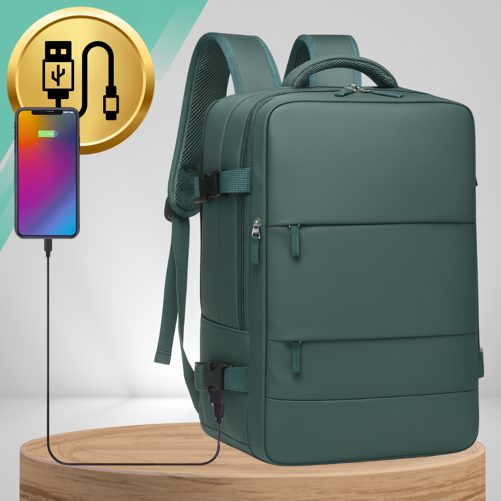 Carry On Backpack 40x30x20 for Wizzair Ryanair Underseat Bag with USB Port