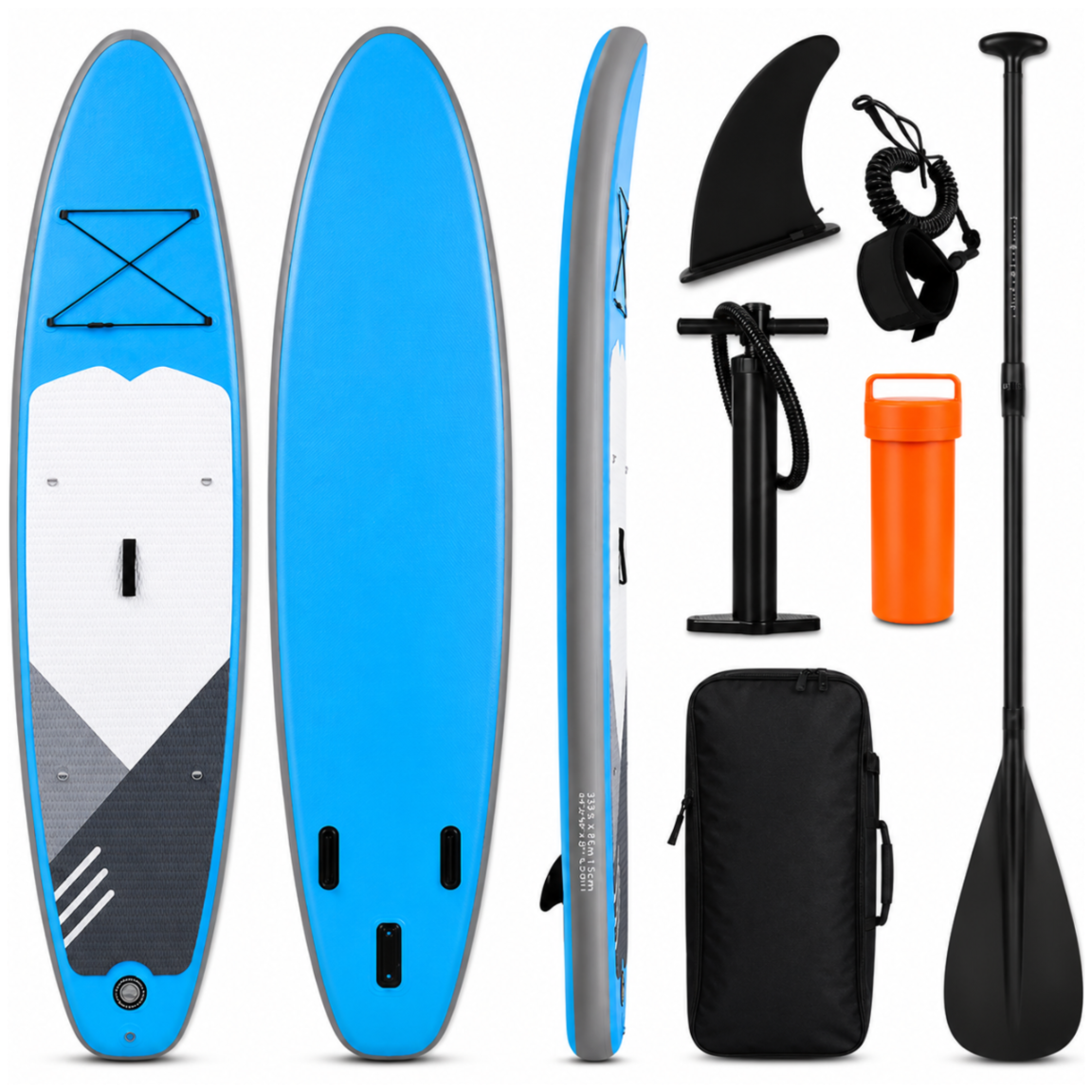 Надувная SUP-доска AquaPaddle Cruise Blue, 335x84x15 см, 180 кг