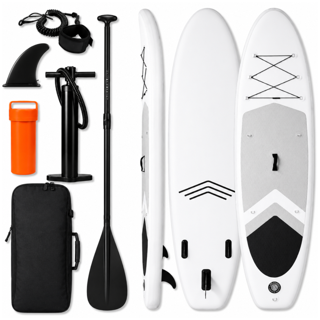 SUP-борд AquaPaddle 335x84x15 см, с аксессуарами, 180 кг, Cruise Grey White