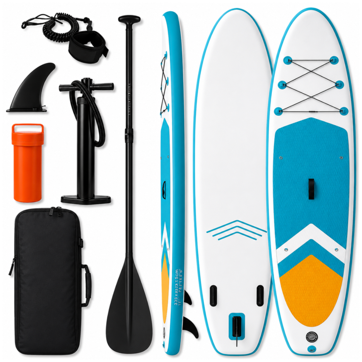 SUP-доска AquaPaddle Cruise, 335x84x15 см, 180 кг, оранжевый/зеленый